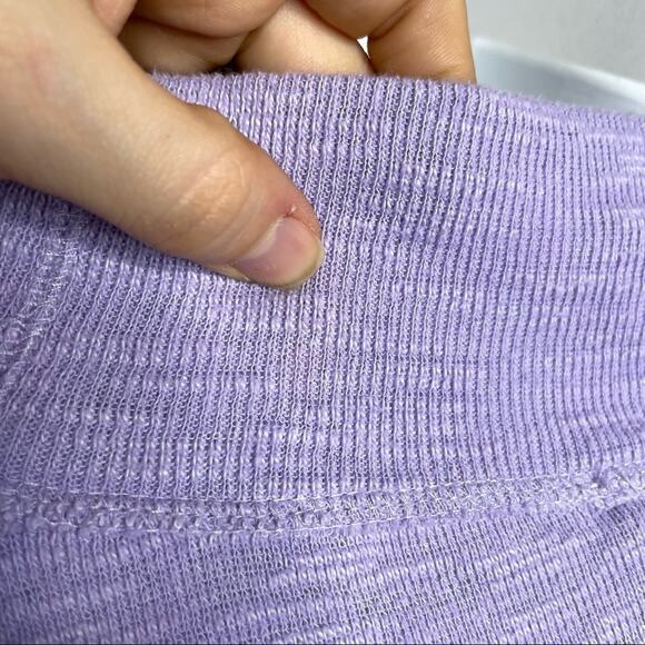 FREE PEOPLE WE THE FREE Purple Thermal Sweater Womens XSmall Slouchy Oversized - Picture 8 of 8